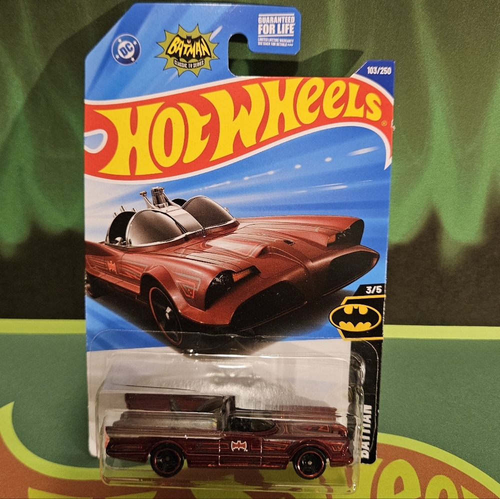 Mattel HotWheels Batman Batmobile - Red and Black